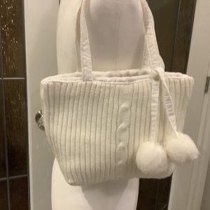 COPY - Cream knit bag
